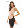 Sleeveless Asymetric Knit Women Blouse